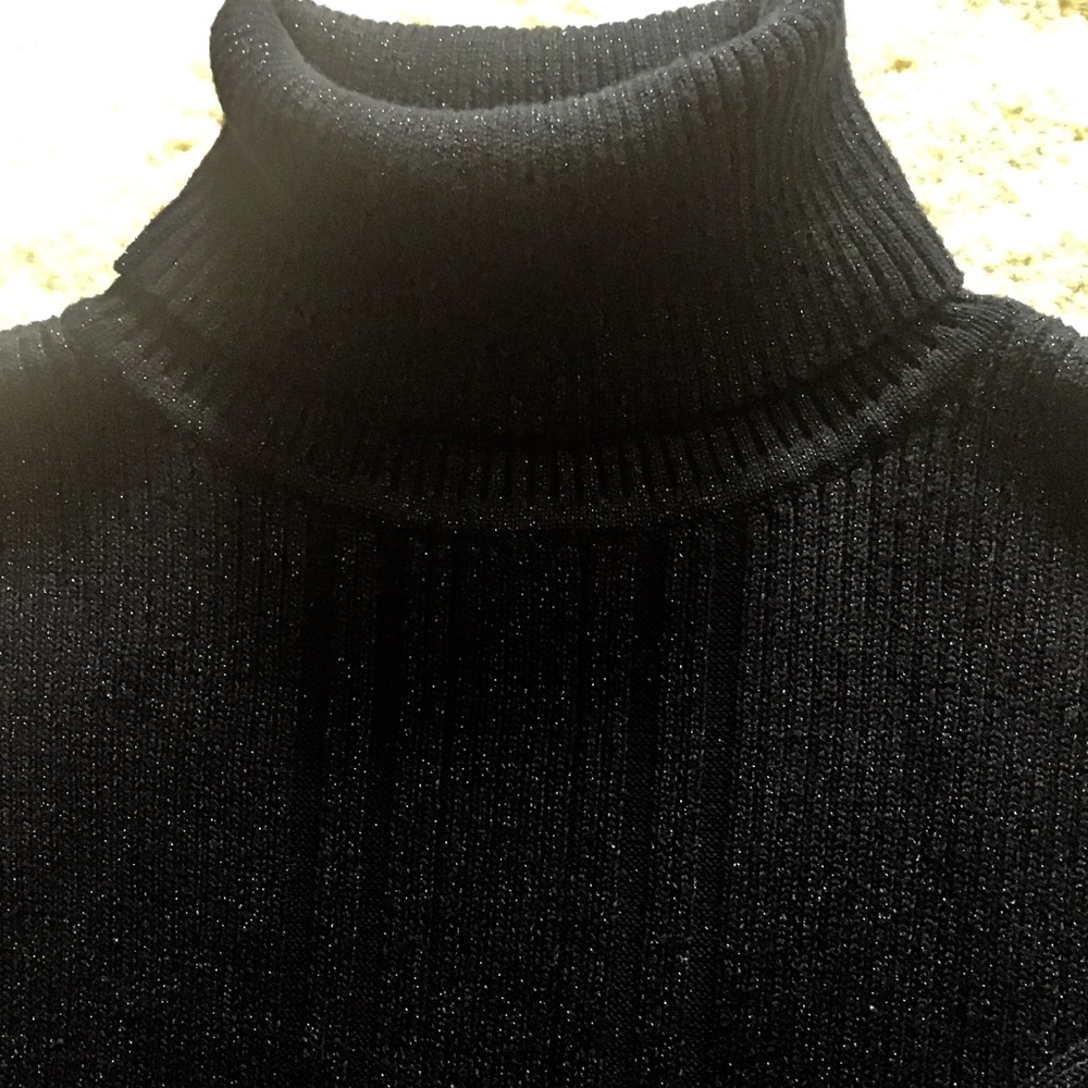 Liz Claiborne Navy Blue Shimmery Sweater